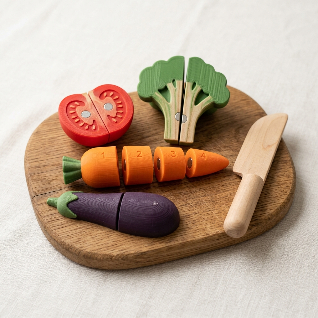 Set de Corte de Verduras con Imanes Sellados